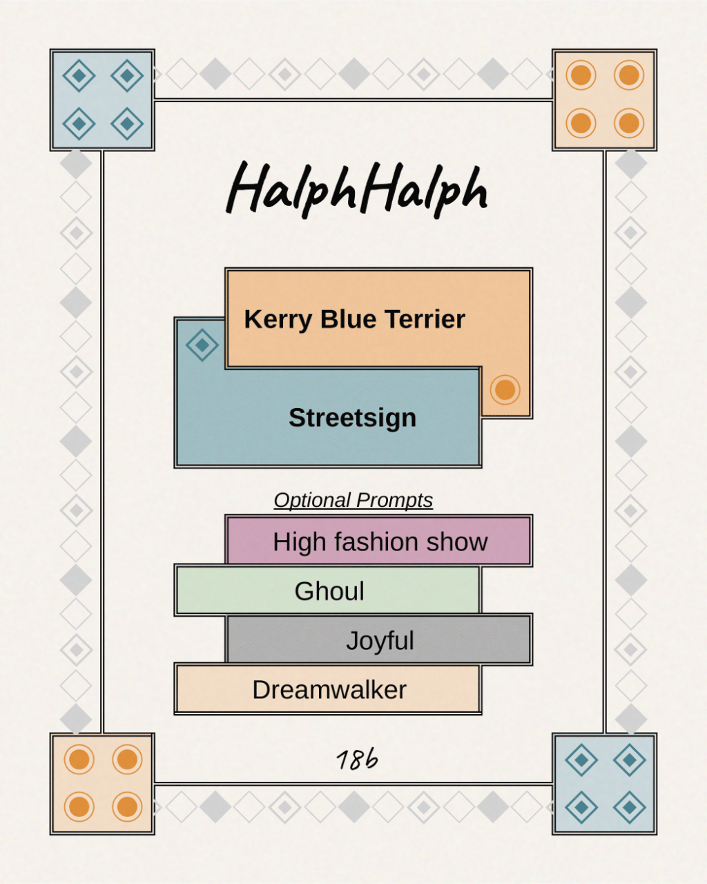 Prompt:Kerry Blue Terrier&nbsp;Streetsign