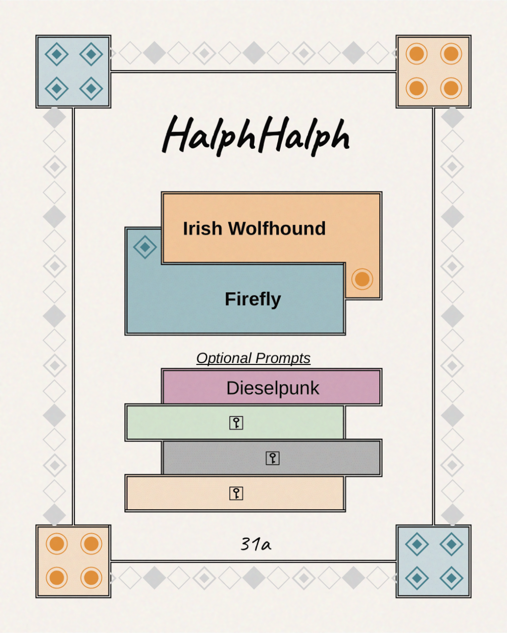 Prompt:Irish Wolfhound Firefly